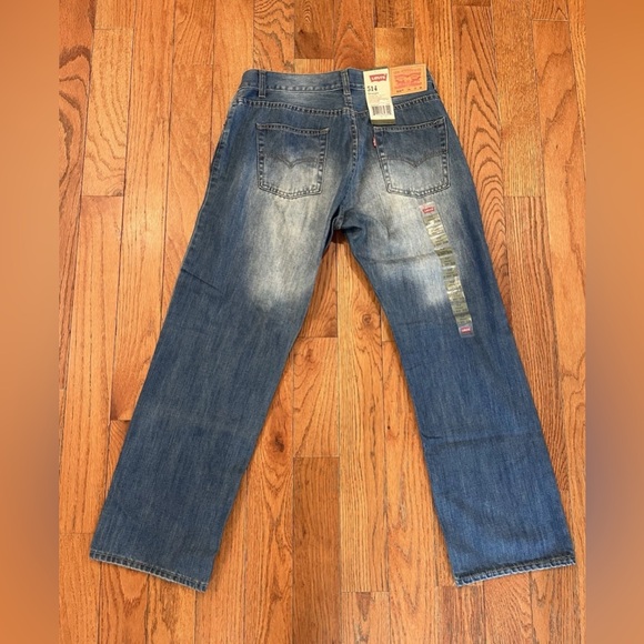 Levis Levi’s Jeans 514 Straight Slim Denim Jeans Mens 33x28 New Blue - Picture 8 of 8